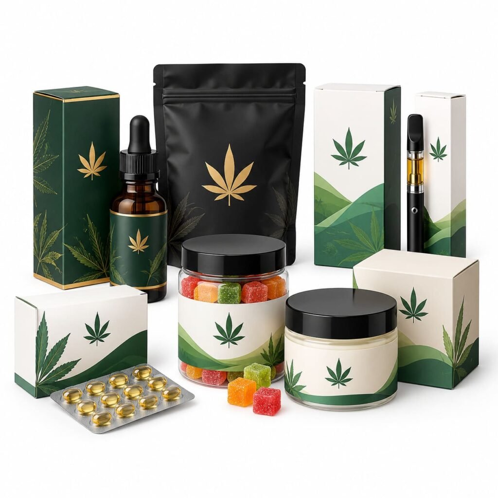 Packaging for Different CBD Products
